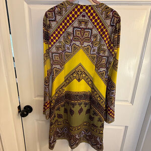 Women's Hale Bob Dress Size S Yellow Paisley